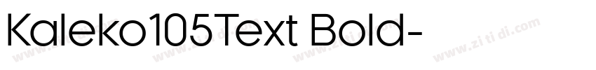 Kaleko105Text Bold字体转换